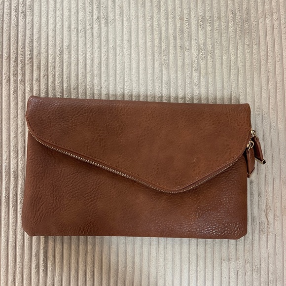 VICI Stella Envelope Clutch Cross body Zip Bag Purse with detachable gold chain - Picture 6 of 8